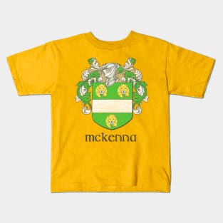 McKenna / Faded Style Family Crest Design Kids T-Shirt